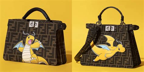 fendi dragonite purse|Fendi pokemon dragonite.